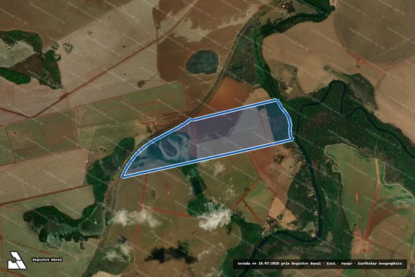 Imagem de satélite de FAZENDA BARRA - 03 em Turvelândia - GO