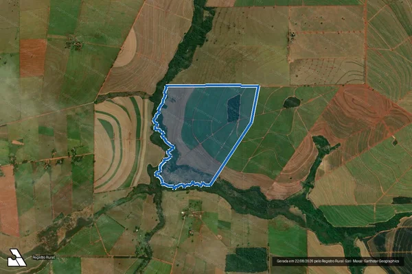 Imagem de satélite de FAZENDA PINHEIRO II - MATR. 11634 em Santo Inácio - PR