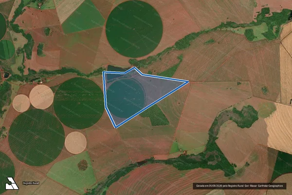Imagem de satélite de FAZENDA CAPÃO ALTO E BOM SUCESSO - GLEBA 04 - 001 em Goiatuba - GO
