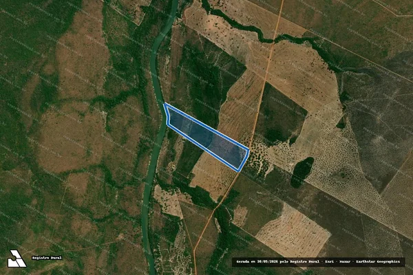 Imagem de satélite de FAZENDA DESCALVADO - Gleba 02 em Araguaiana - MT