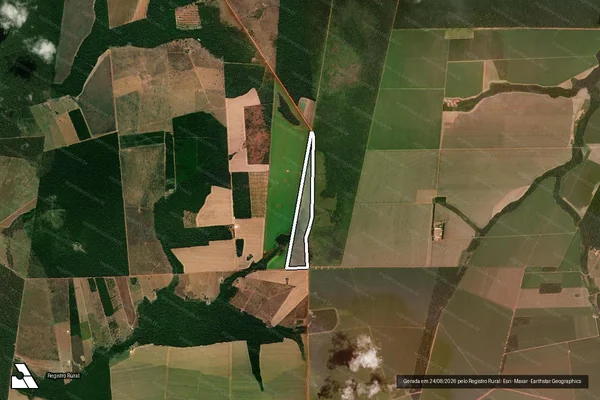 Imagem de satélite de Fazenda Santa Fé - Parte 2 em Nova Maringá - MT