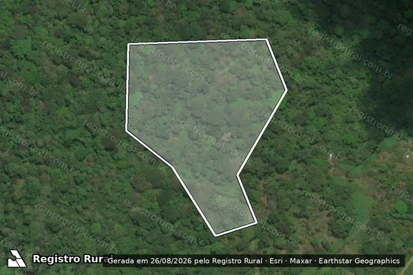 Imagem de satélite de FAZENDA SEMPREVIVA - Parte 1 em Uruçuca - BA