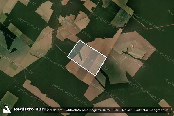 Imagem de satélite de FAZENDA SANTA RITA - 001 em Santa Carmem - MT