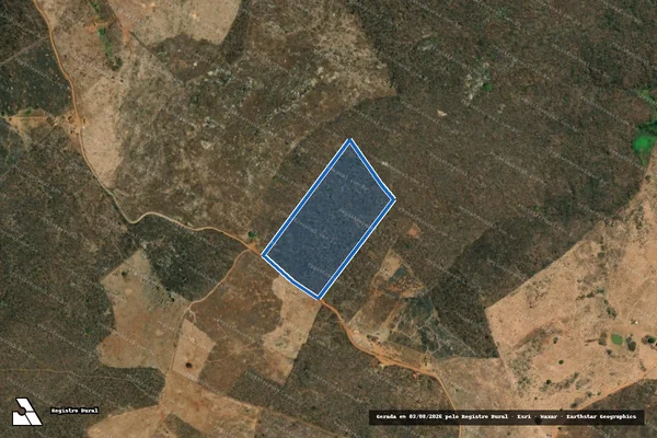 Imagem de satélite de LOTE 2308 - SÍTIO EMPAREDADO  - Parte 1 em Campos Sales - CE