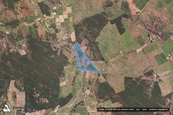Imagem de satélite de FAZENDA ÁGUA COMPRIDA - Parte 1 em Dom Basílio - BA
