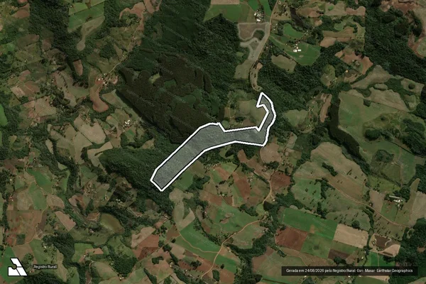 Imagem de satélite de LOTE 48 RESERVA LEGAL 02 - PA 13 DE JUNHO em Ponte Serrada - SC
