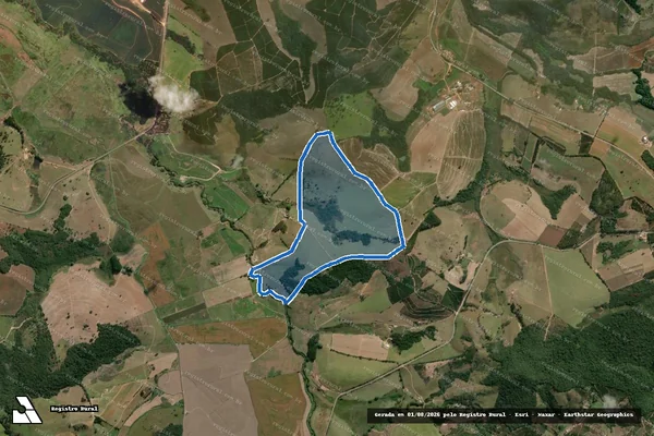 Imagem de satélite de Sitio Santa Rita - Parte 1 em Heliodora - MG