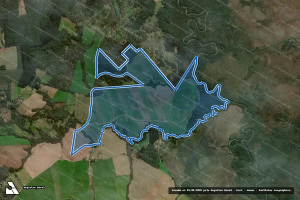 Imagem de satélite de Fazenda Palmital - Gleba 2 em Canoinhas - SC