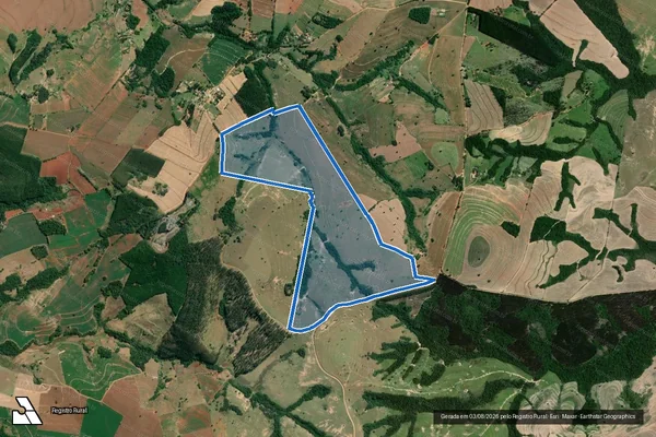 Imagem de satélite de Agropecuária Vitória - Agropecuária Vitória em Itaporanga - SP