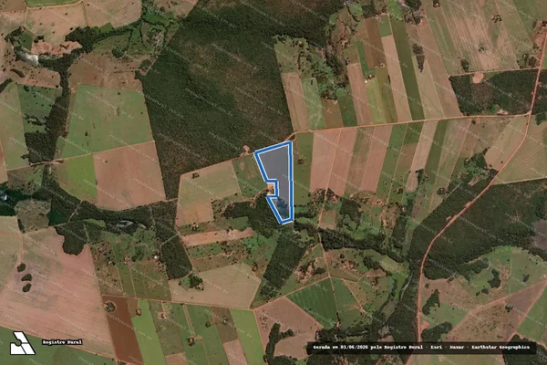 Imagem de satélite de LOTE 32, P.A RENASCER - LOTE 32, P.A RENASCER em Figueirópolis - TO