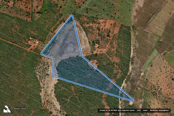 Imagem de satélite de SITIO ARAGUAIA  - Parte 1 em Guaraciama - MG