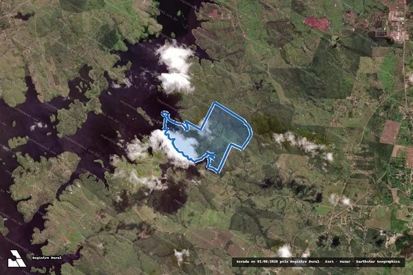 Imagem de satélite de FAZENDA JUNCO - Parte 1 em São Gonçalo dos Campos - BA