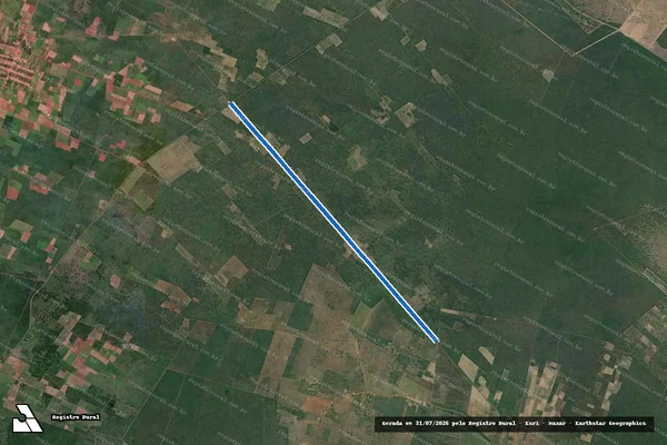 Imagem de satélite de Projeto de Assentamento Quilombo dos Palmares  ? Estrada Vicinal 14 - Parte 1 em Pureza - RN
