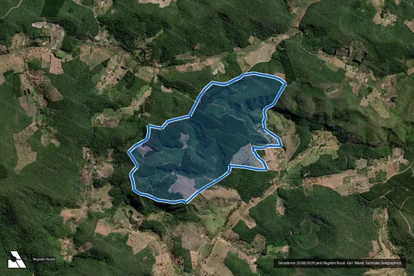 Imagem de satélite de FAZENDA CÓRREGO SANTA CRUZ - Parte 1 em Novo Cruzeiro - MG
