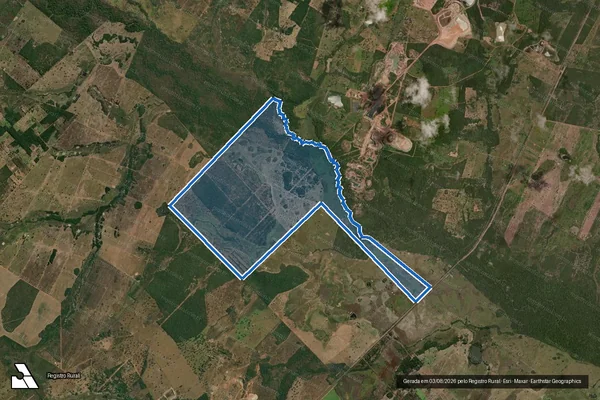 Imagem de satélite de Fazenda Nhô Dito - MAT. 9875 em Poconé - MT