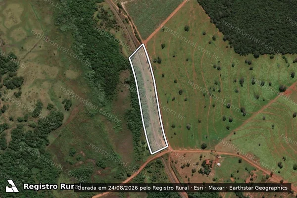 Imagem de satélite de FAIXA DE DOMINIO FNS - SEGMENTO 4 - PARTE 1 em União de Minas - MG