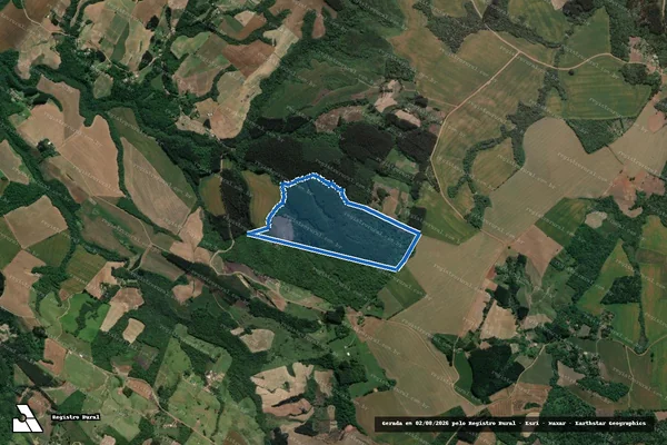 Imagem de satélite de SÍTIO SERRA DOS ÍNDIOS - Parte 1 em Ivaí - PR