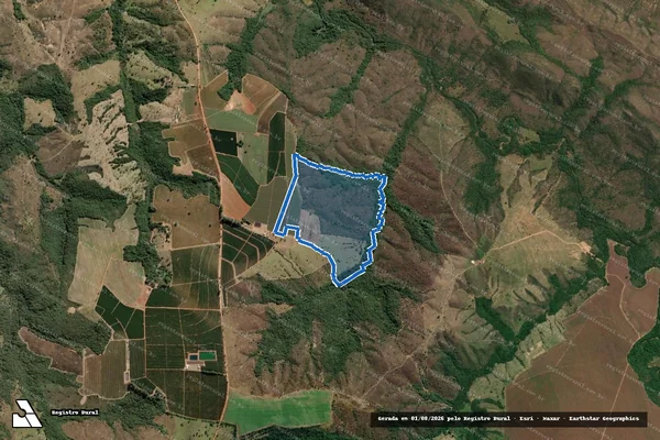 Imagem de satélite de Fazenda São Bernardo, lugar Ponte Alta - Parcela 1 em Patrocínio - MG