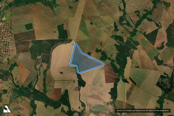 Imagem de satélite de Fazenda Santo Antonio do Anhanduy - Gleba ?B? em Campo Grande - MS