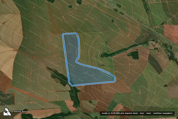 Imagem de satélite de Fazenda Santa Luzia em Paraguaçu Paulista - SP