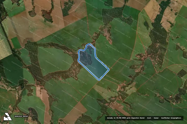 Imagem de satélite de FAZENDA RIO VERDE - Gleba-A em Santo Antônio do Paraíso - PR
