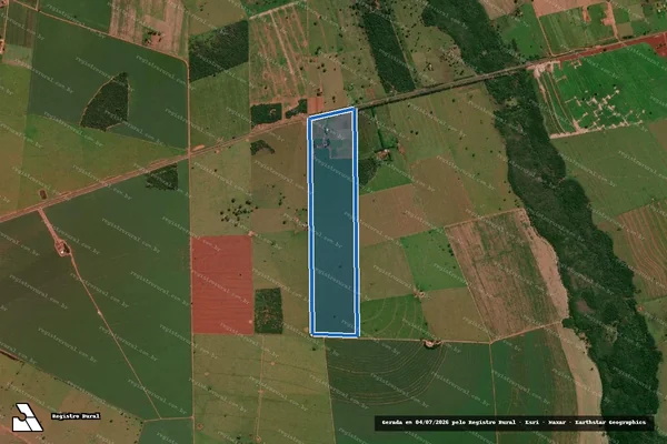 Imagem de satélite de RANCHO 4 E?S - RANCHO 4 E?S (Remanescente) em Anaurilândia - MS