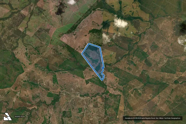 Imagem de satélite de Fazenda Alto Alegre  - 001 em Sandolândia - TO