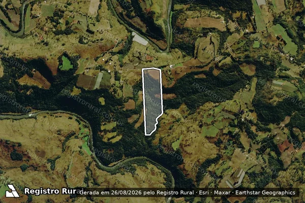 Imagem de satélite de FAZENDA RABUNGO em São Joaquim - SC
