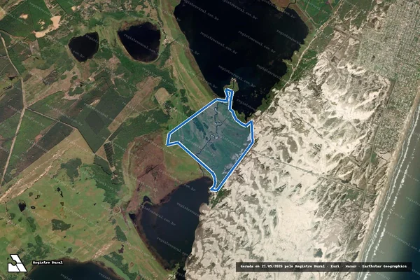 Imagem de satélite de Fazenda Capão da Lagoa - Parte 1 em Cidreira - RS