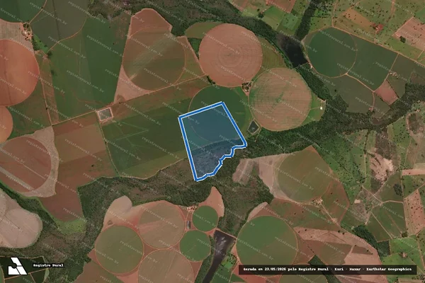 Imagem de satélite de FAZENDA GUARIROBA - 001 em Paracatu - MG
