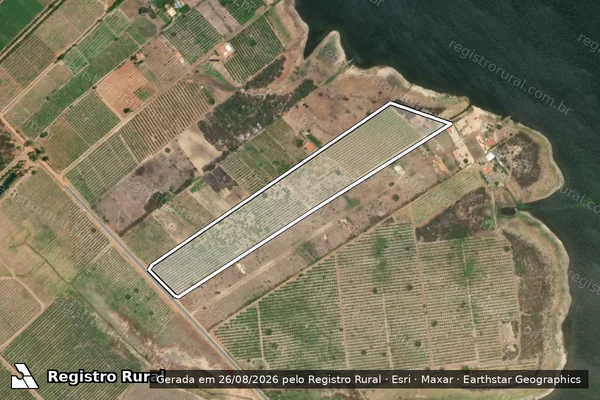 Imagem de satélite de SÍTIO SALINA - FAZENDA SÃO VITOR em Casa Nova - BA