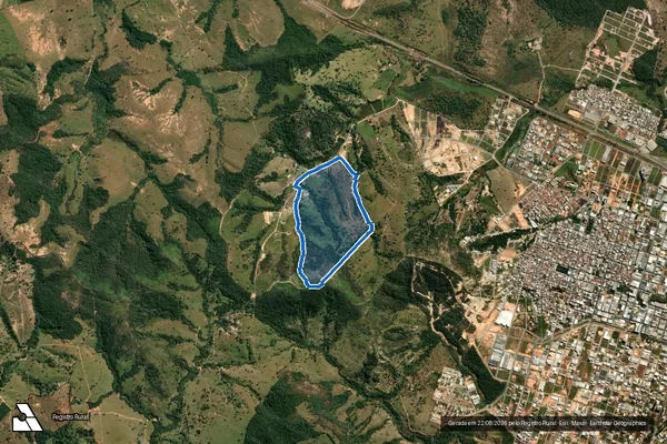 Imagem de satélite de FAZENDA SOBRA - 001 em Nova Serrana - MG