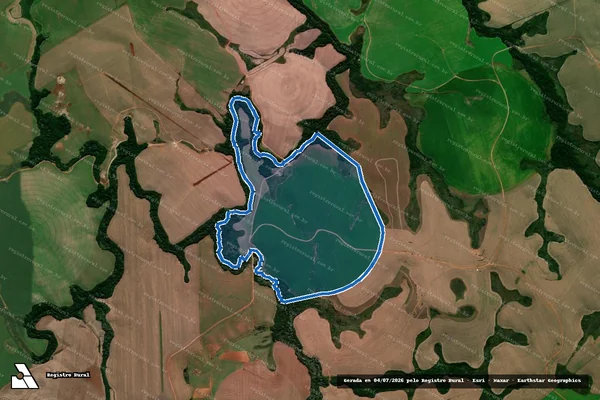 Imagem de satélite de Fazenda do Lajeado - Gleba B.2 em Júlio de Castilhos - RS