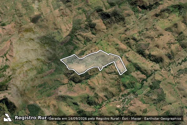 Imagem de satélite de Sìtio Palha Branca - GLEBA 01 em Cardoso Moreira - RJ