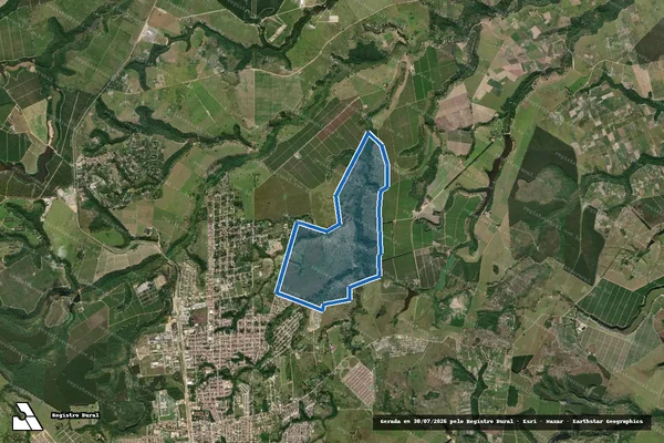 Imagem de satélite de FAZENDA RECREIO / 001 em Eunápolis - BA