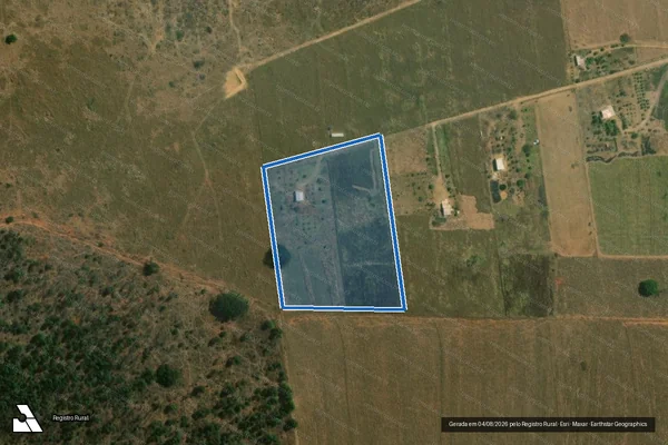 Imagem de satélite de FAZENDA SÃO BRAZ - GLEBA 34 em Hidrolândia - GO