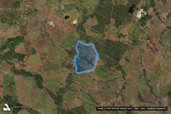 Imagem de satélite de FAZENDA ALTO ALEGRE - Gleba 01 em São Miguel do Araguaia - GO