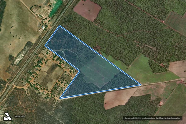 Imagem de satélite de Projeto de Assentamento Santo Antonio ? Lote 08   - Parte 1 em Governador Dix-Sept Rosado - RN