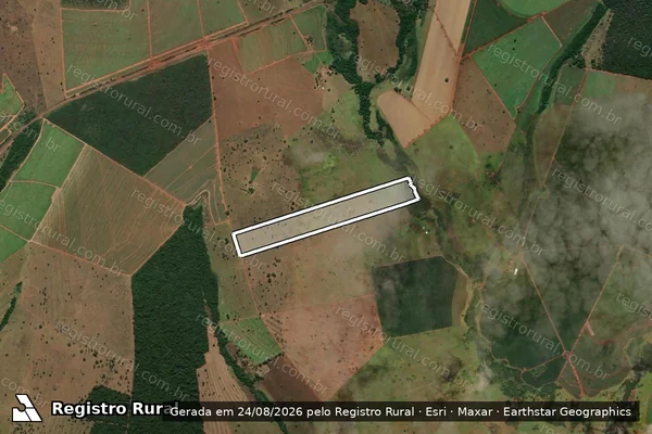 Imagem de satélite de Fazenda Sertão Alegre - Gleba 01 em Paranaiguara - GO