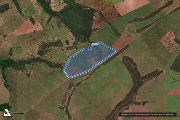 Imagem de satélite de Fazenda Santa Esméria - Desmembrada em Itarumã - GO
