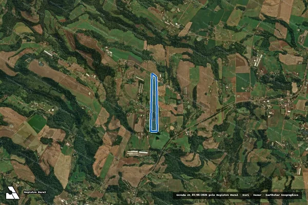 Imagem de satélite de PARTE SUL DO LOTE COLONIAL N°14 - Parte 1 em Iporã do Oeste - SC