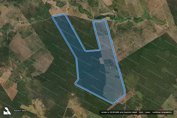 Imagem de satélite de FAZENDA BAIXÃO DA CABECEIRA - Parte 1 em Grajaú - MA