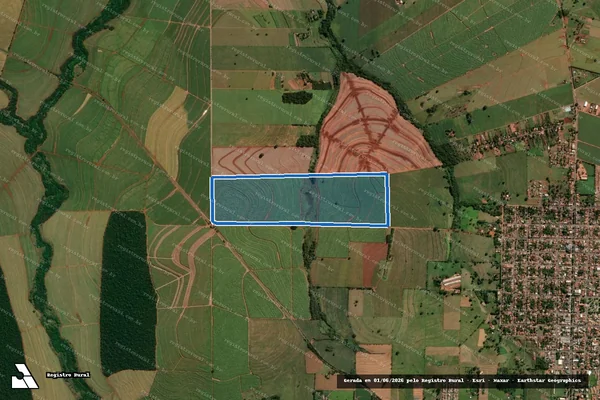 Imagem de satélite de Sitio Recanto da Paz - Sitio Recanto da Paz em Centenário do Sul - PR