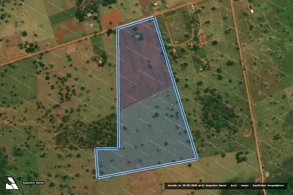 Imagem de satélite de Projeto de Assentamento Boa Esperança - LOTE 82 em Nioaque - MS
