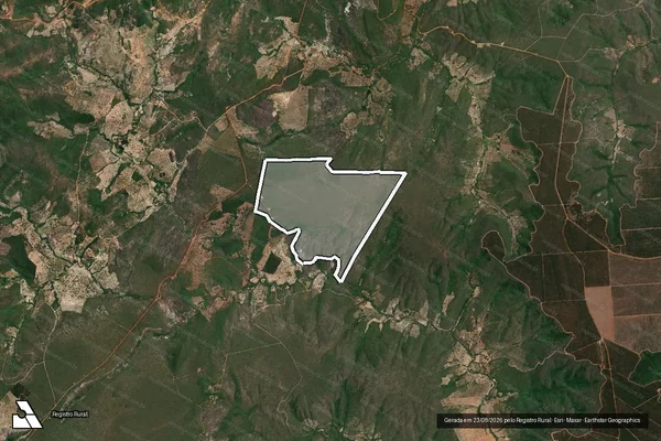 Imagem de satélite de FAZENDA SOBRADO ? GLEBA 61 - Parte 1 em Cristália - MG