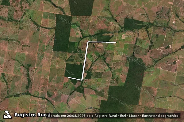 Imagem de satélite de ESTRADA VICINAL 03 - PROJETO DE ASSENTAMENTO SANTA MARIA DO CRIXÁ ASSÚ / ESTRADA VICINAL 03 – P. A. SANTA MARIA DO CRIXÁ  ASSÚ