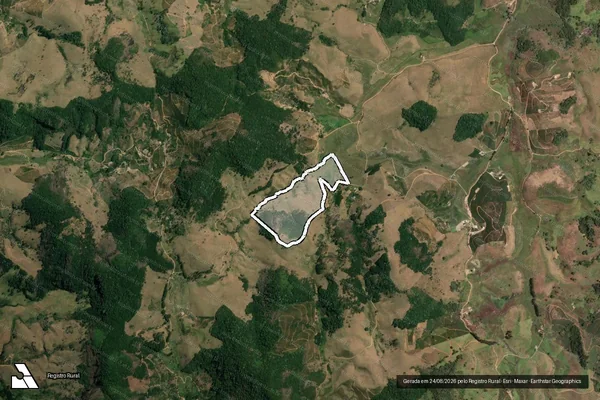 Imagem de satélite de Jerusalém - Parte 1 em Alegre - ES