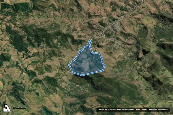 Imagem de satélite de Fazenda Cachoeirinha - Parte 1 em Muqui - ES