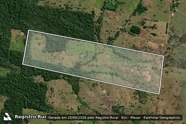 Imagem de satélite de Lote 22, Gleba 02, Setor Prosperidade - Parte 1 em Cacoal - RO