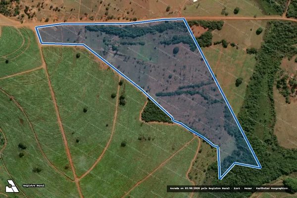 Imagem de satélite de Lote 08 - Projeto de Assentamento Canudos - Parte 1 em Uberlândia - MG